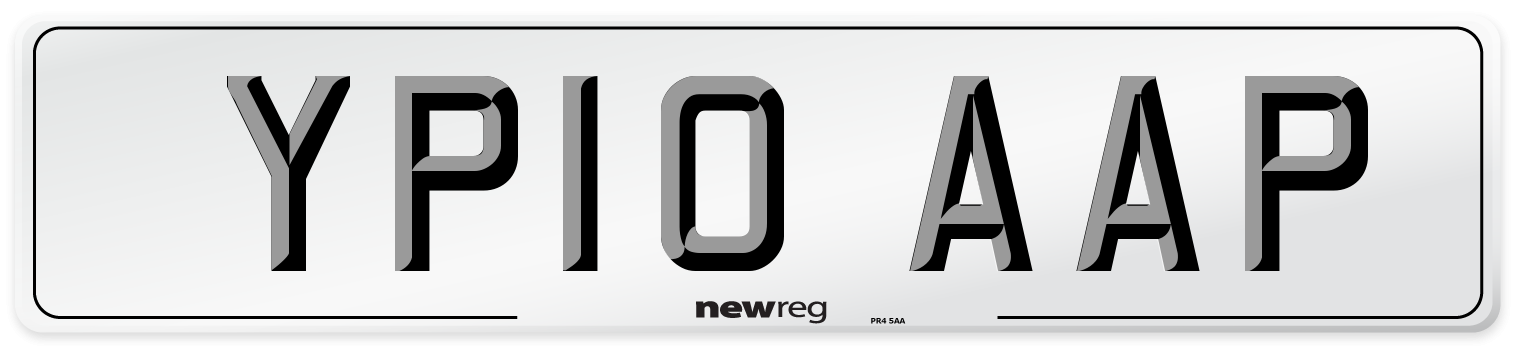 YP10 AAP Number Plate from New Reg